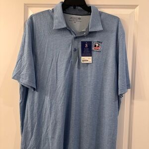 NWT-Pebble Beach Light Blue Polo Shirt